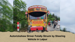 Autorickshaw Driver Fatally Struck by Steering Vehicle in Lalpur Autorickshaw Driver Fatally Struck by Steering Vehicle in Lalpur