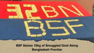 BSF Seizes 15kg of Smuggled Gold Along Bangladesh Frontier BSF Seizes 15kg of Smuggled Gold Along Bangladesh Frontier