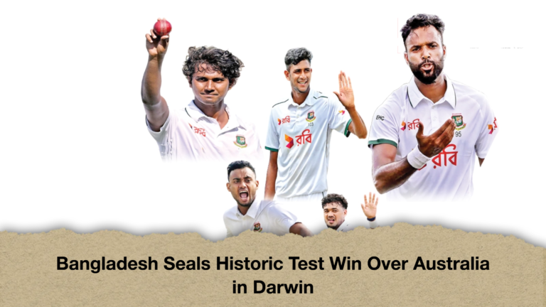 Bangladesh Seals Historic Test Win Over Australia in Darwin Bangladesh Seals Historic Test Win Over Australia in Darwin