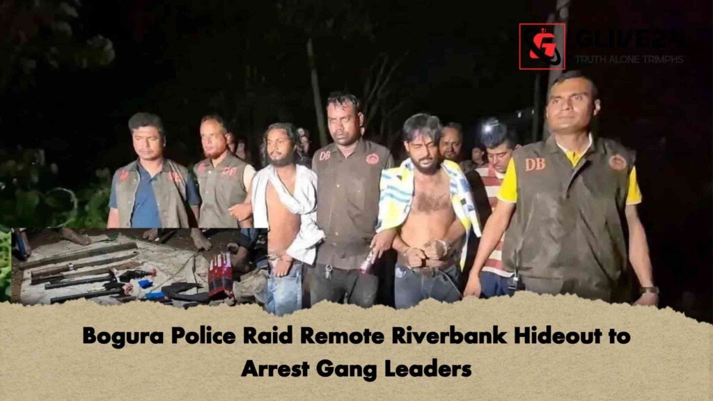 Bogura Police Raid Remote Riverbank Hideout to Arrest Gang Leaders