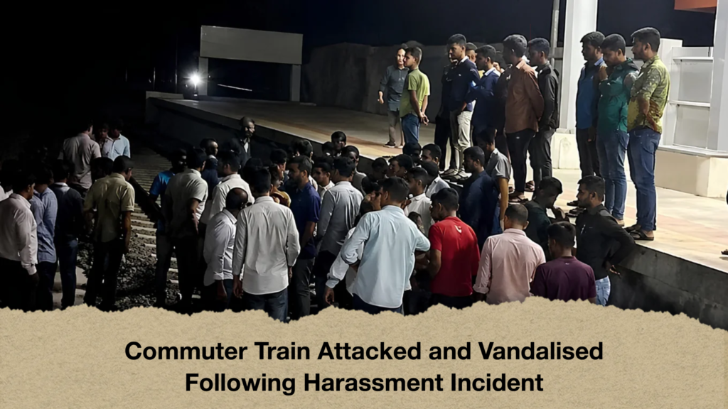 Commuter Train Attacked and Vandalised Following Harassment Incident 2 Commuter Train Attacked and Vandalised Following Harassment Incident