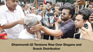 Dhanmondi 32 Tensions Rise Over Slogans and Snack Distribution Dhanmondi-32 Tensions Rise Over Slogans and Snack Distribution