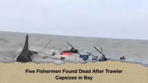 Five Fishermen Found Dead After Trawler Capsizes in Bay