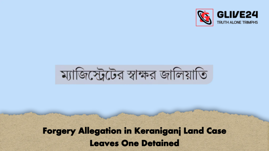 Forgery Allegation in Keraniganj Land Case Leaves One Detained 2 Forgery Allegation in Keraniganj Land Case Leaves One Detained
