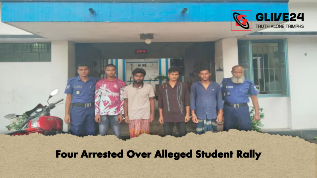 Four Arrested Over Alleged Student Rally Four Arrested Over Alleged Student Rally