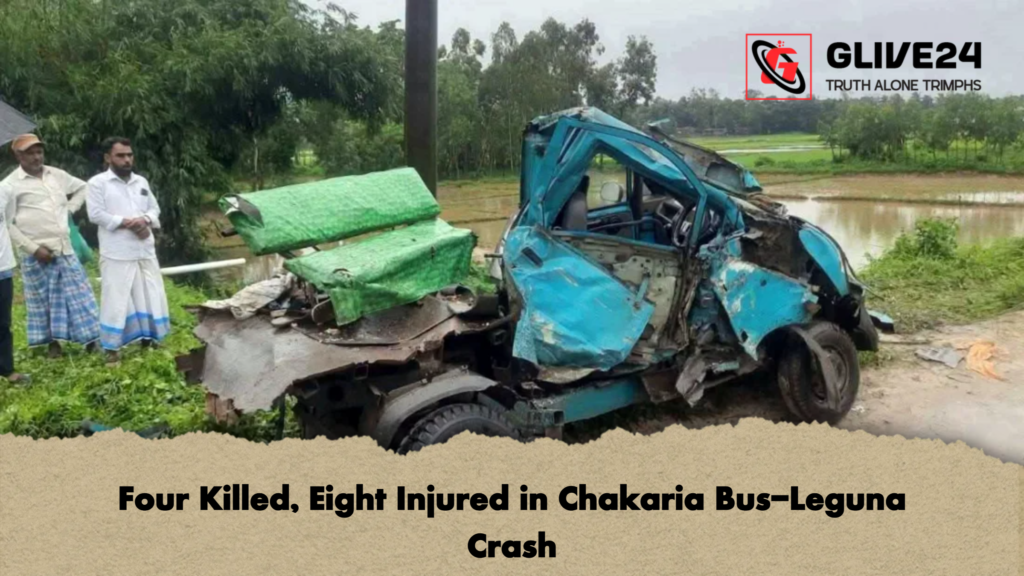 Four Killed Eight Injured in Chakaria Bus Leguna Crash Four Killed, Eight Injured in Chakaria Bus-Leguna Crash