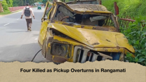 Four Killed as Pickup Overturns in Rangamati Four Killed as Pickup Overturns in Rangamati