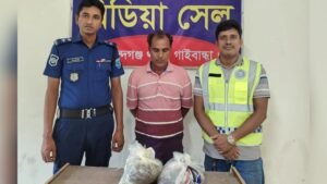 Man Arrested with Three Kilograms of Cannabis in Gaibandha