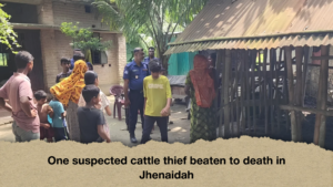 One suspected cattle thief beaten to death in Jhenaidah