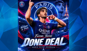 PSG Complete E50m Signing of Ferran Torres on Seven Year Deal PSG Complete €50m Signing of Ferran Torres on Seven-Year Deal