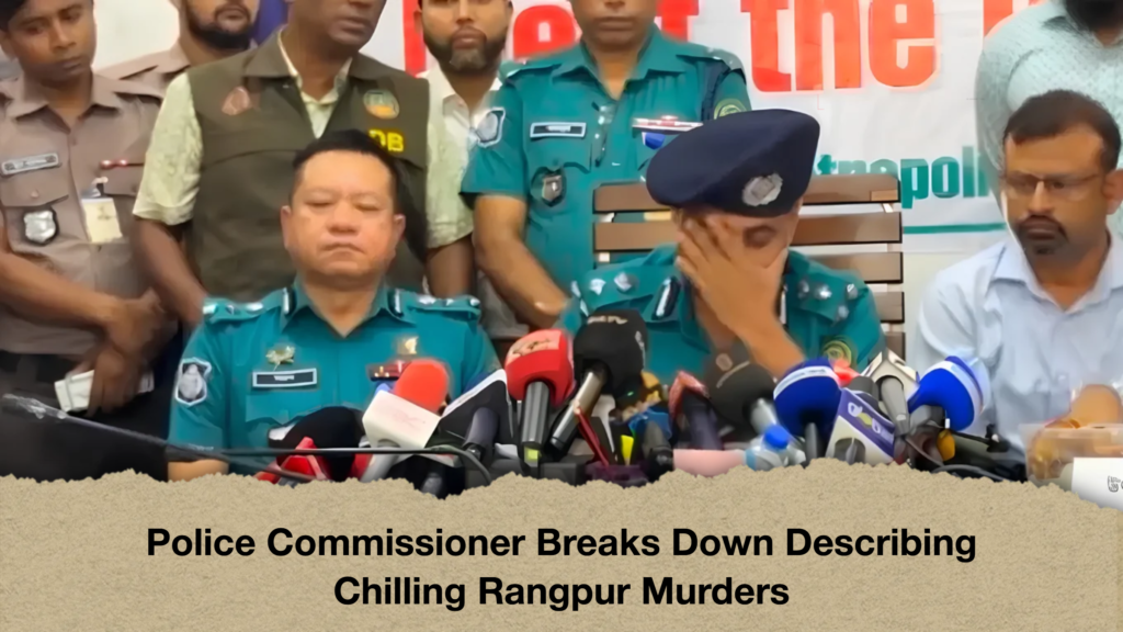 Police Commissioner Breaks Down Describing Chilling Rangpur Murders