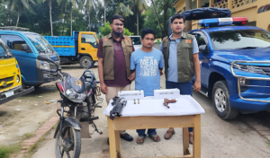 Police recover stolen firearms and arrest man in Cumilla