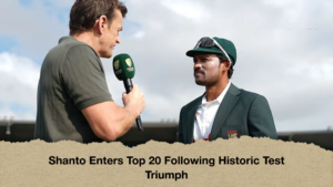 Shanto Enters Top 20 Following Historic Test Triumph Shanto Enters Top 20 Following Historic Test Triumph