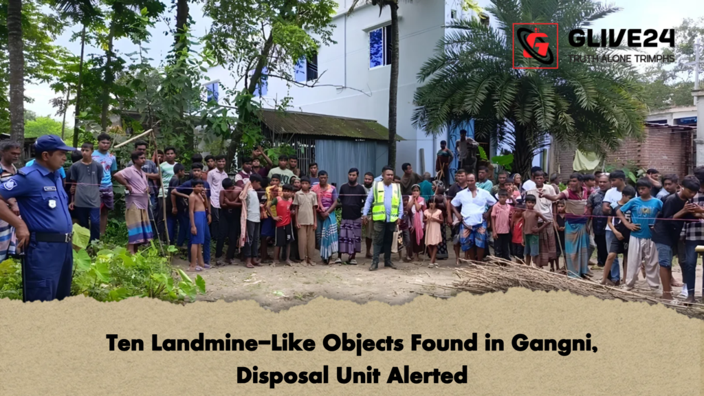 Ten Landmine Like Objects Found in Gangni Disposal Unit Alerted 2 Ten Landmine-Like Objects Found in Gangni, Disposal Unit Alerted