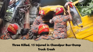 Three Killed 15 Injured in Chandpur Bus Dump Truck Crash Three Killed, 15 Injured in Chandpur Bus-Dump Truck Crash