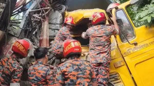 Three Killed 15 Injured in Chandpur Bus Dump Truck Crash Three Killed, 15 Injured in Chandpur Bus-Dump Truck Crash