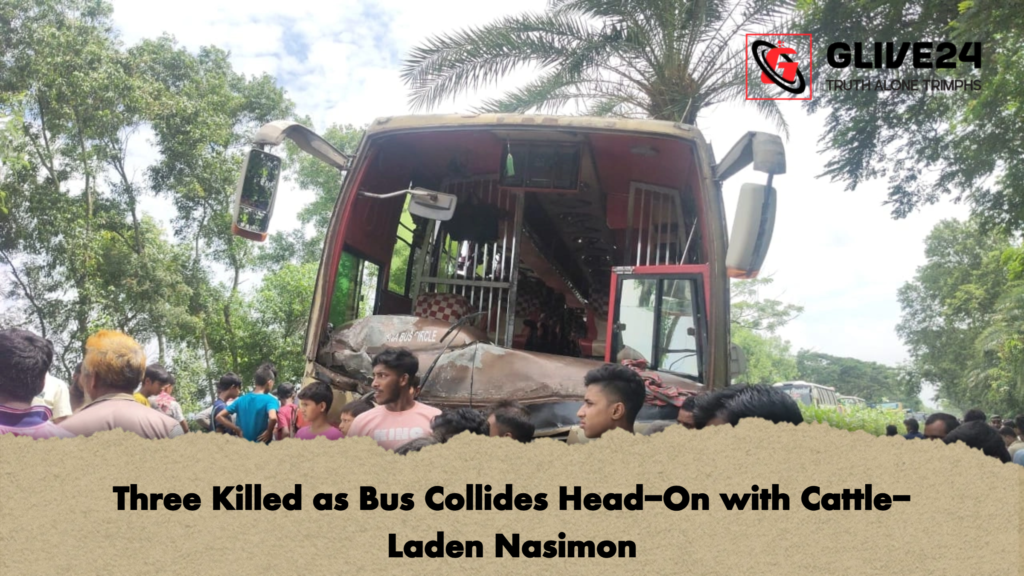 Three Killed as Bus Collides Head-On with Cattle-Laden Nasimon 2 Three Killed as Bus Collides Head On with Cattle Laden Nasimon Three Killed as Bus Collides Head-On with Cattle-Laden Nasimon