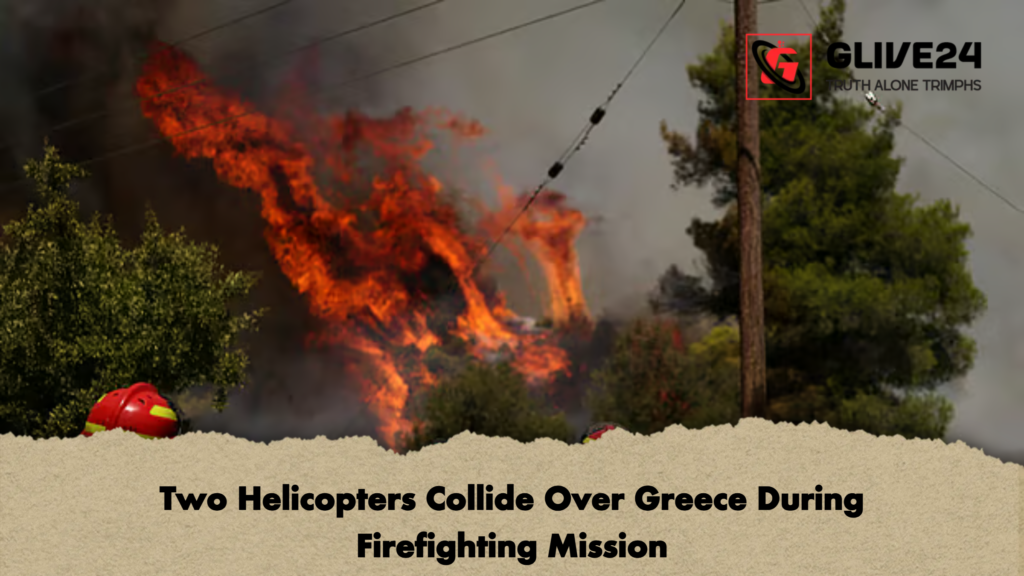 Two Helicopters Collide Over Greece During Firefighting Mission Two Helicopters Collide Over Greece During Firefighting Mission