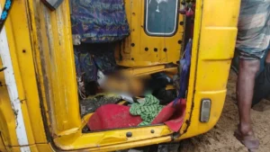Two Trucks Collide in Habiganj Crushing CNG Auto Rickshaw Two Trucks Collide in Habiganj, Crushing CNG Auto-Rickshaw