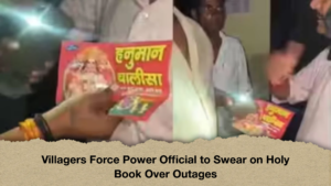 Villagers Force Power Official to Swear on Holy Book Over Outages Villagers Force Power Official to Swear on Holy Book Over Outages