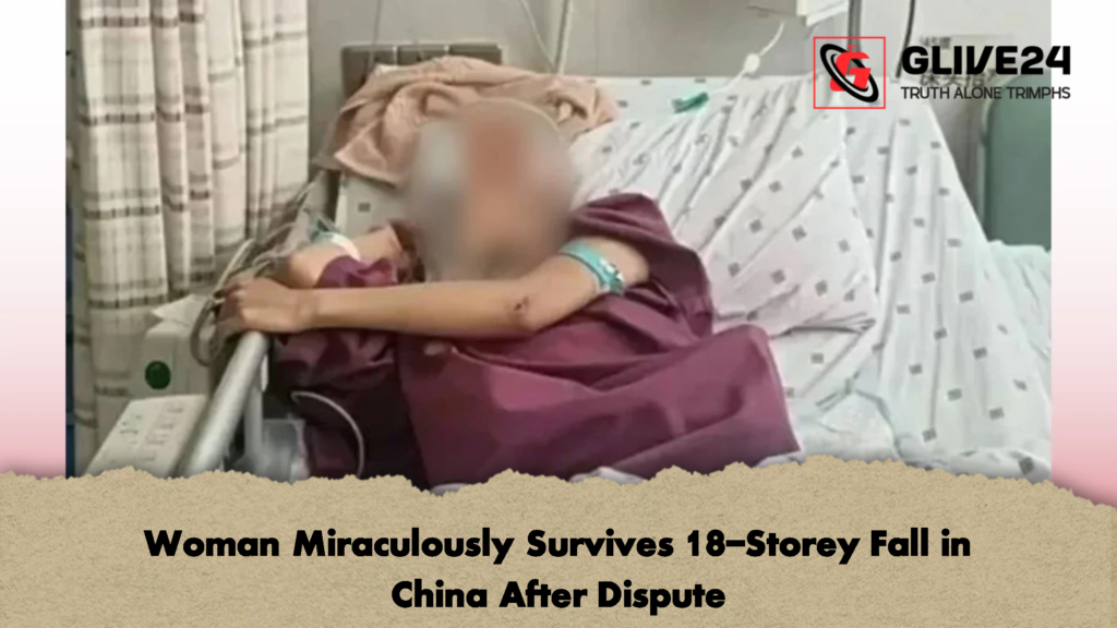 Woman Miraculously Survives 18 Storey Fall in China After Dispute 2 Woman Miraculously Survives 18-Storey Fall in China After Dispute