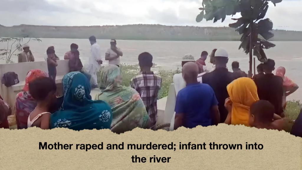 Mother raped and murdered; infant thrown into the river