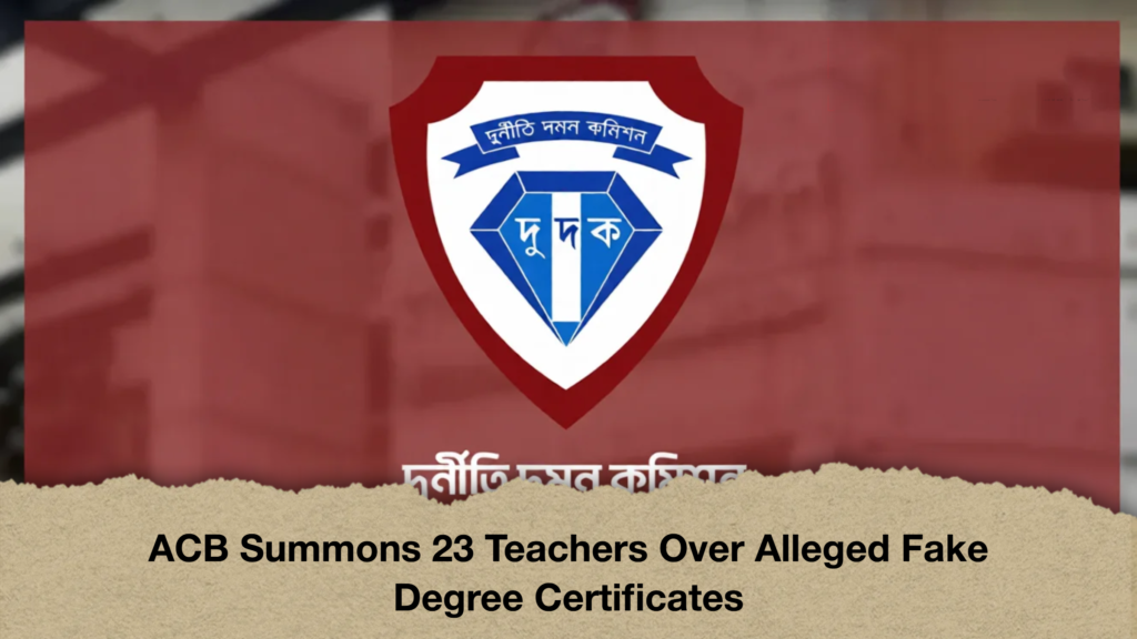 ACB Summons 23 Teachers Over Alleged Fake Degree Certificates 2 ACB Summons 23 Teachers Over Alleged Fake Degree Certificates (2)