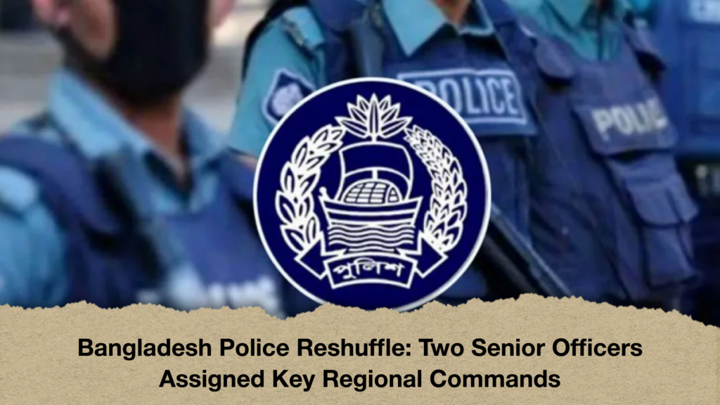 Bangladesh Police Reshuffle Two Senior Officers Assigned Key Regional Commands