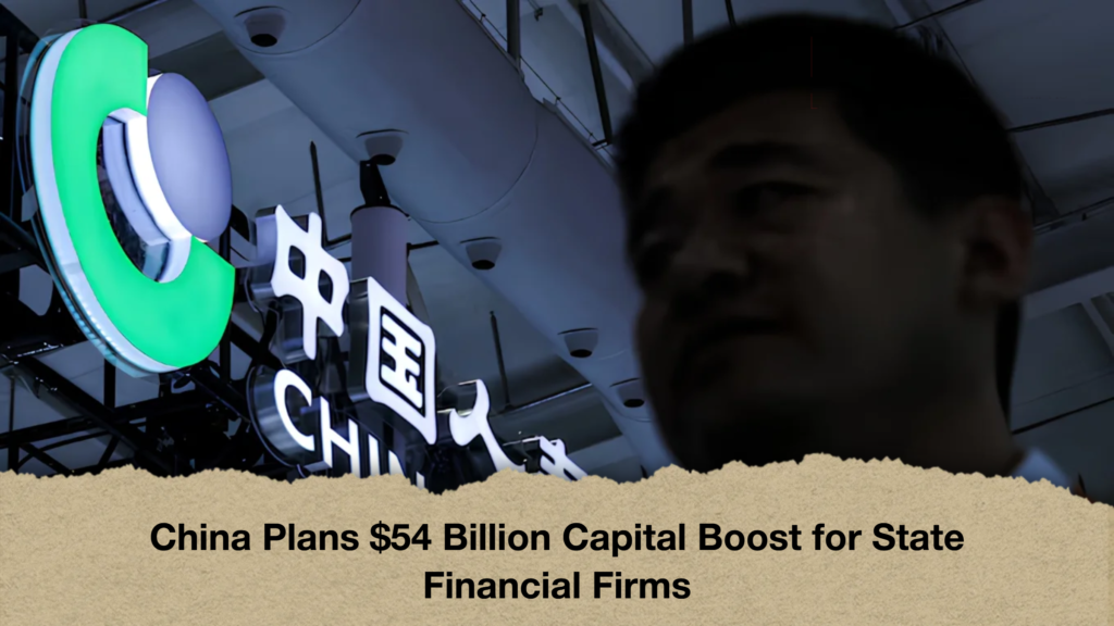 China Plans $54 Billion Capital Boost for State Financial Firms