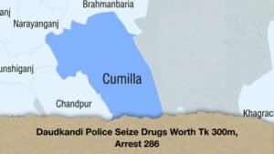 Daudkandi Police Seize Drugs Worth Tk 300m, Arrest 286