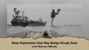 Deep Depression Over Bay Brings Rough Seas and Strong Winds