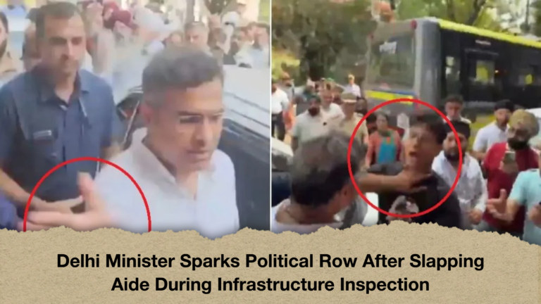 Delhi Minister Sparks Political Row After Slapping Aide During Infrastructure Inspection