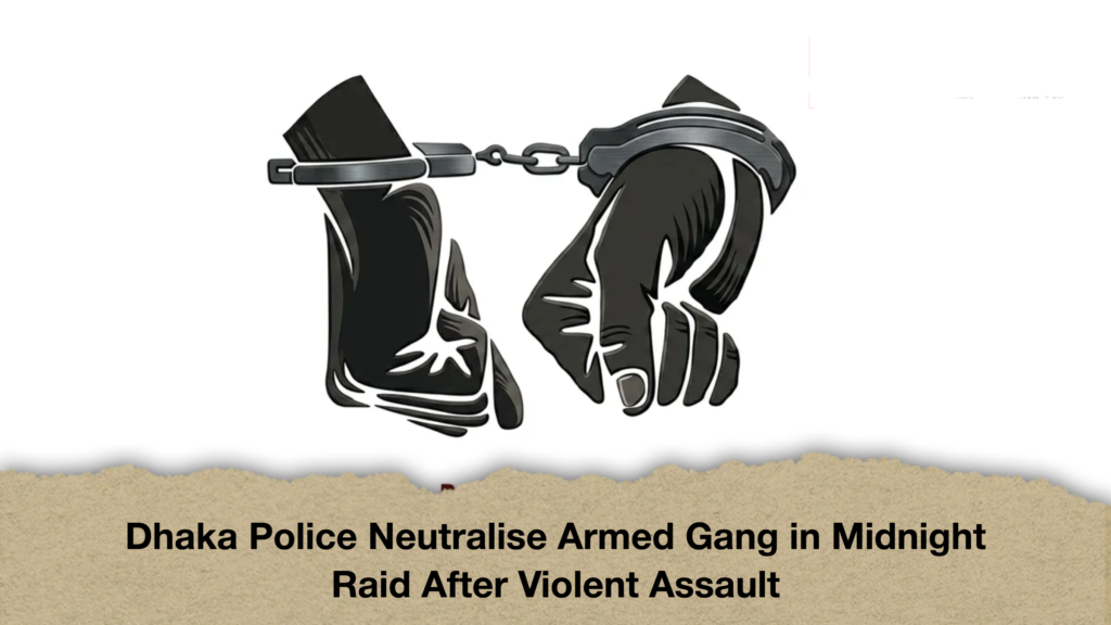Dhaka Poliace Neutralise Armed Gang in Midnight Raid After Violent Assault