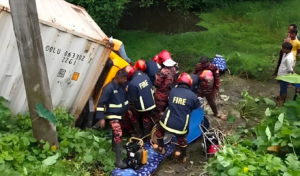 Driver Rescued Alive After Four Hours Trapped in Feni Crash
