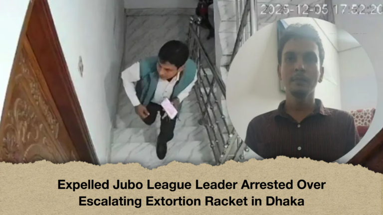 Expelled Jubo League Leader Arrested Over Escalating Extortion Racket in Dhaka