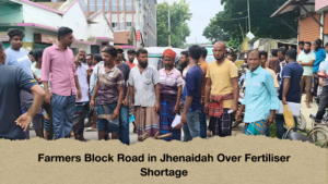 Farmers Block Road in Jhenaidah Over Fertiliser Shortage