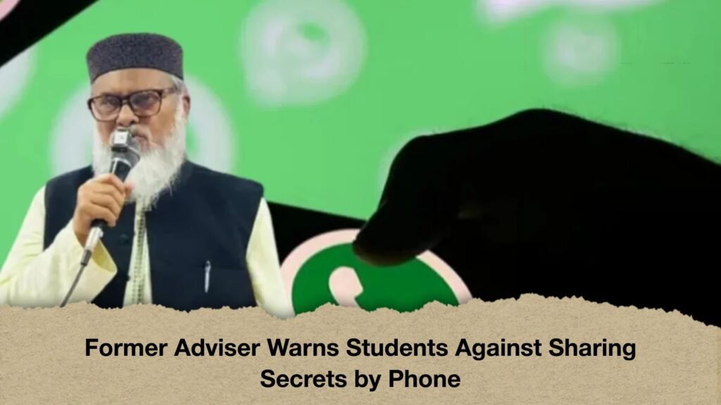 Former Adviser Warns Students Against Sharing Secrets by Phone