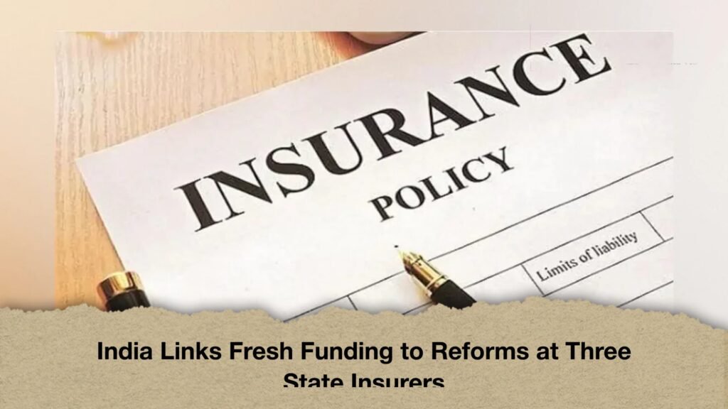 India Links Fresh Funding to Reforms at Three State Insurers