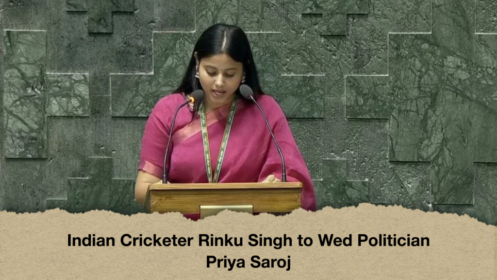 Indian Cricketer Rinku Singh to Wed Politician Priya Saroj