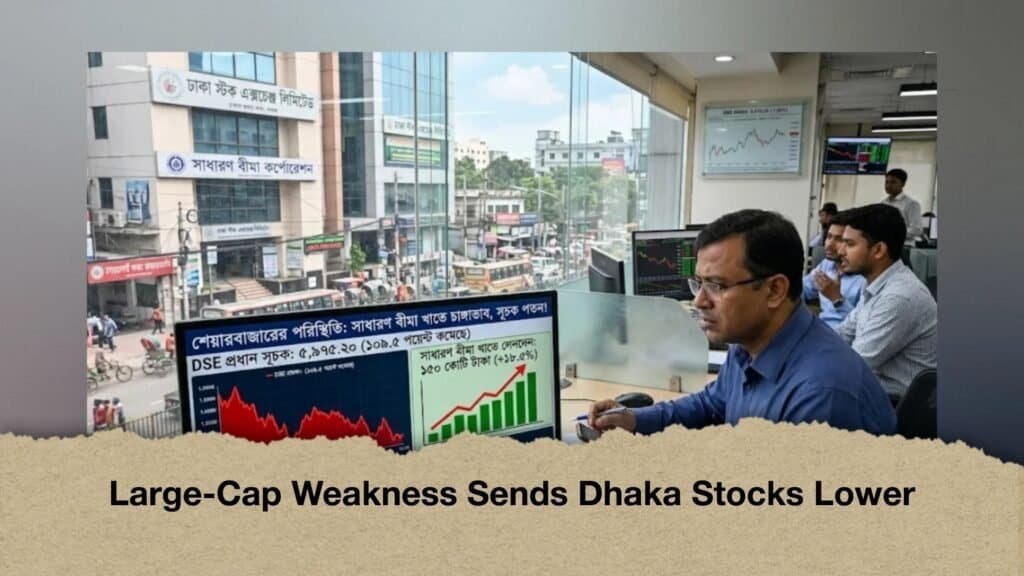 Large-Cap Weakness Sends Dhaka Stocks Lower