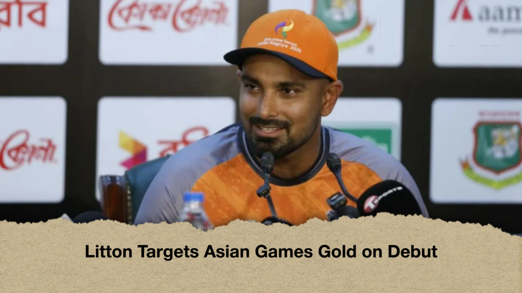 Litton Targets Asian Games Gold on Debut