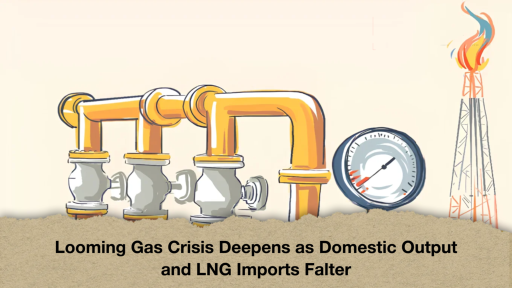 Looming Gas Crisis Deepens as Domestic Output and LNG Imports Falter