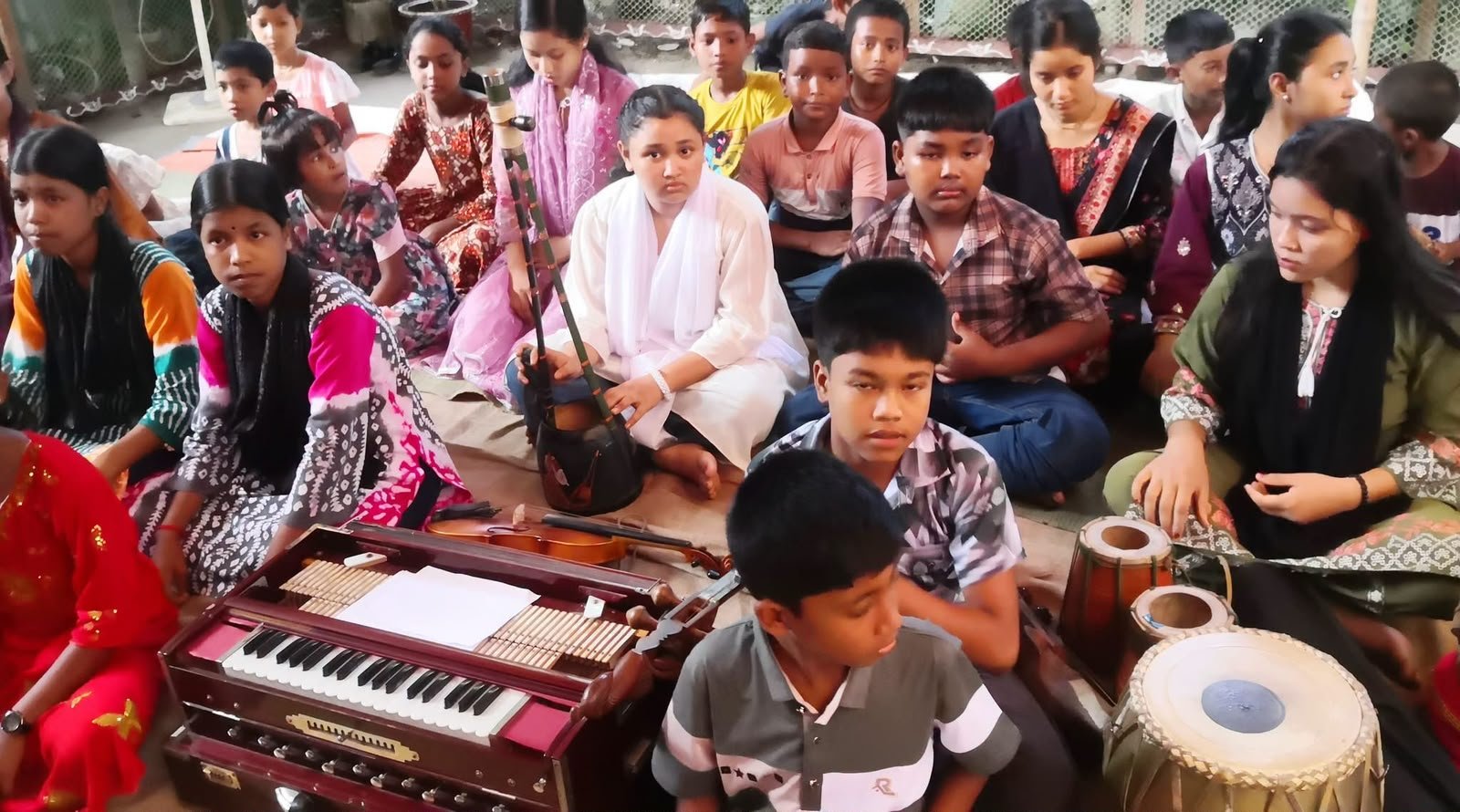 Norwegian Ambassador Drawn to Teesta Riverbanks by Childrens Folk Music