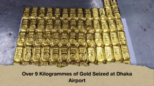 Over 9 Kilogrammes of Gold Seized at Dhaka Airport