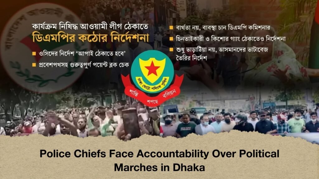 Police Chiefs Face Accountability Over Political Marches in Dhaka