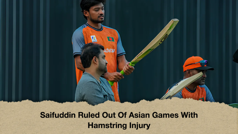 Saifuddin Ruled Out Of Asian Games With Hamstring Injury