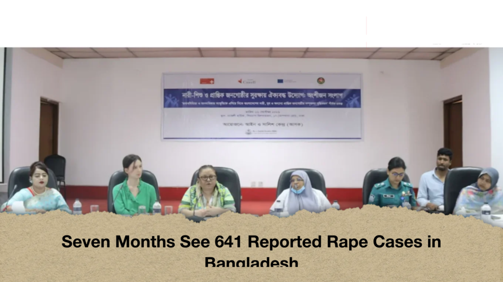 Seven Months See 641 Reported Rape Cases in Bangladesh