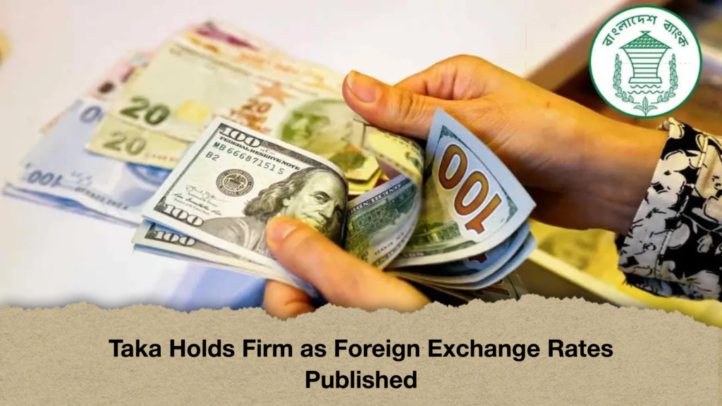Taka Holds Firm as Foreign Exchange Rates Published