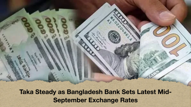 Taka Steady as Bangladesh Bank Sets Latest Mid-September Exchange Rates