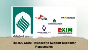 Tk5,000 Crore Released to Support Depositor Repayments